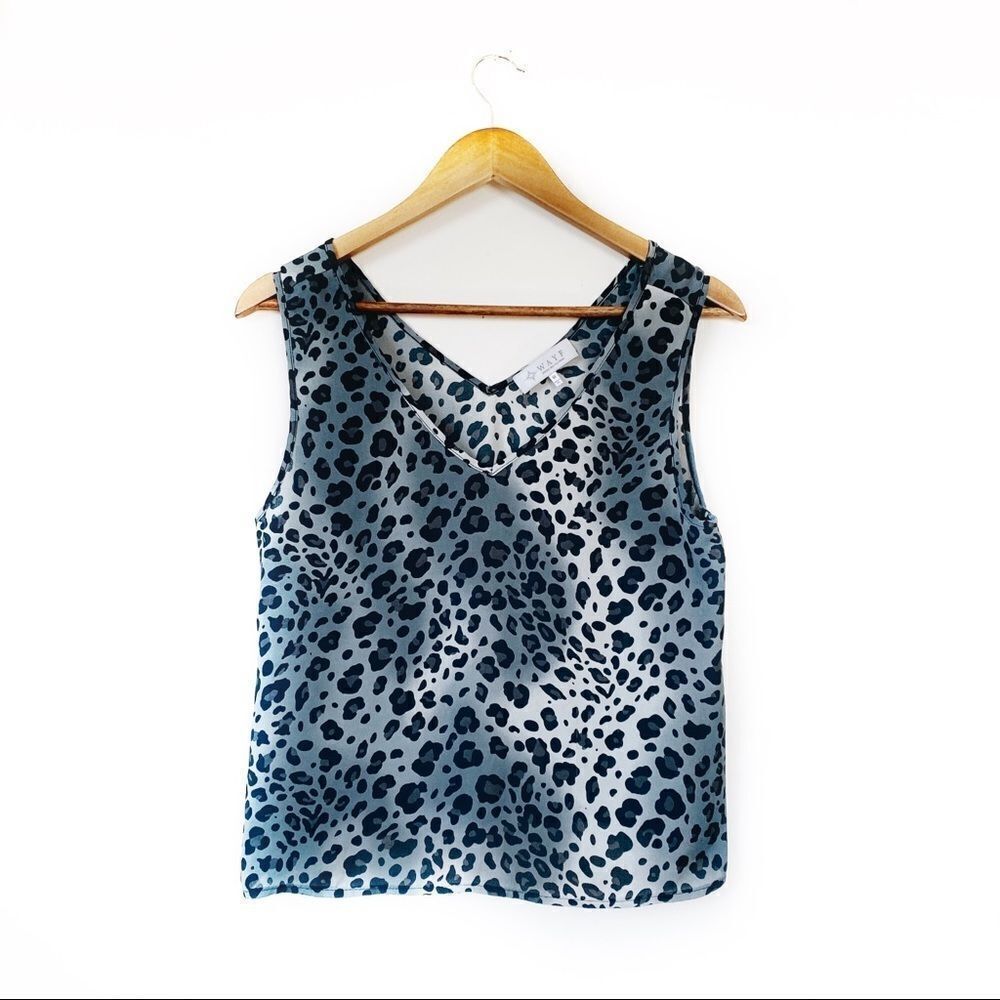 Revolve Wayf V-Neck Cheetah Print Tank Top